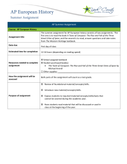 AP European History - York County School Division