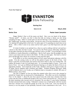 Transcript + - Evanston Bible Fellowship