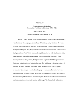 ABSTRACT Twentieth-Century Hair-oines: Constructing Femininity