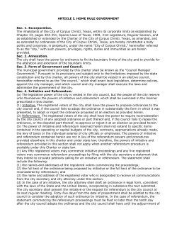 article i. home rule government 1