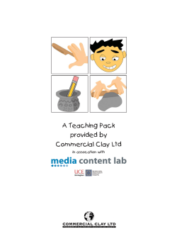 A Teaching Pack provided by Commercial Clay Ltd