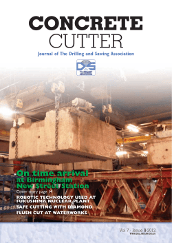 concrete cutter - The Drilling and Sawing Association