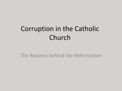 Corruption in the Catholic Church