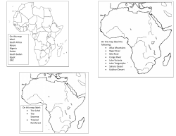 On this map label: South Africa Kenya Nigeria Sudan South Sudan