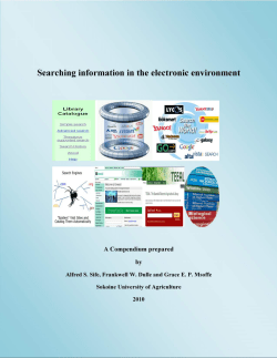 Searching information in the electronic environment