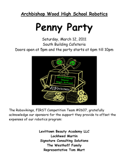 Penny Party Rules and Prizes Packet 2011