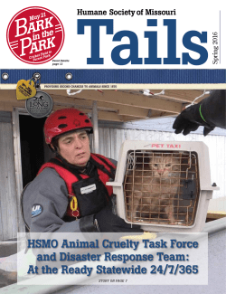 HSMO Animal Cruelty Task Force and Disaster Response Team: At