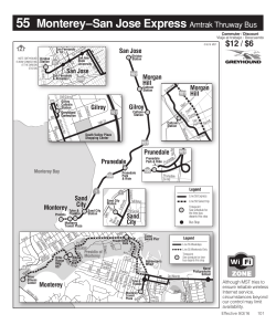 55 Monterey&ndash;San Jose Express Amtrak Thruway Bus