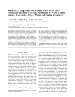 Mechanical properties and sliding wear behavior of potassium