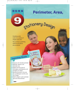 Perimeter, Area,