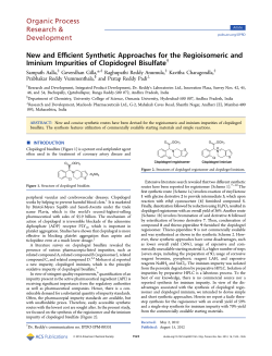 New and Efficient Synthetic Approaches for the Regioisomeric and