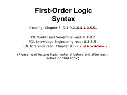 FOL Syntax