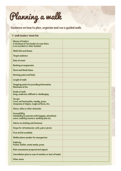 Planning a walk - Woodland Trust