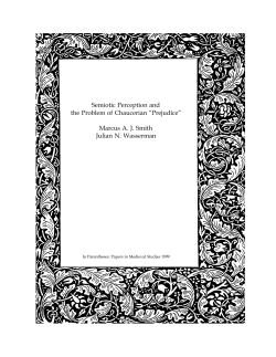 Semiotic Perception and the Problem of