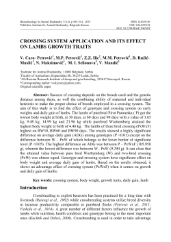 CROSSING SYSTEM APPLICATION AND ITS EFFECT