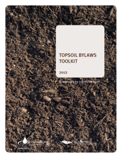 Topsoil Bylaws Toolkit