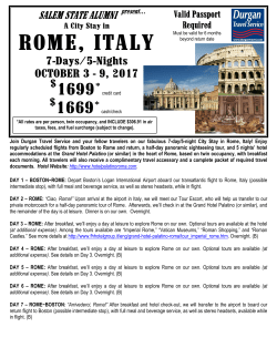 rome, italy - Salem State University