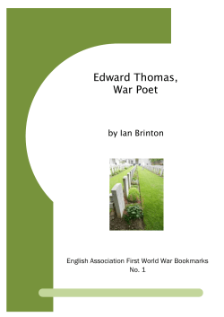 Edward Thomas, War Poet - University of Leicester
