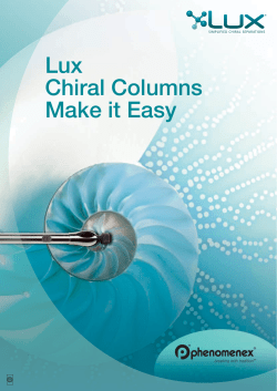 Lux Chiral Columns Make it Easy