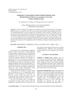 Comparative Concentrations of Some Chemical Elements in