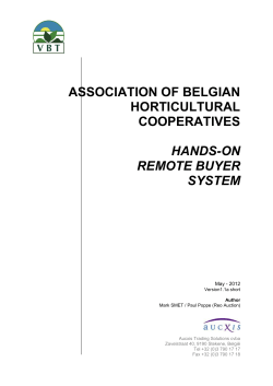 association of belgian horticultural cooperatives hands