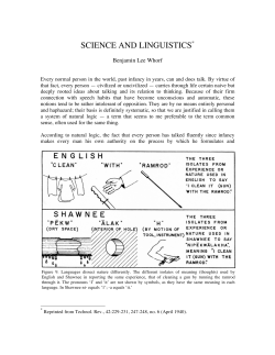 science and linguistics