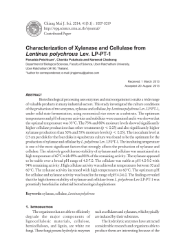 Characterization of Xylanase and Cellulase from Lentinus
