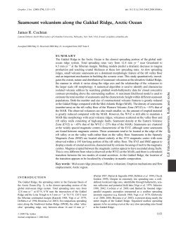 Seamount volcanism along the Gakkel Ridge, Arctic Ocean