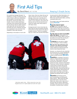 First Aid - Kent Health Systems