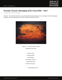 Thunder Clouds - Service Technology Magazine