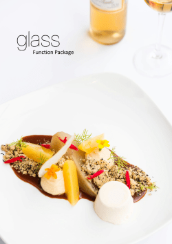 Function Package - Glass Brasserie