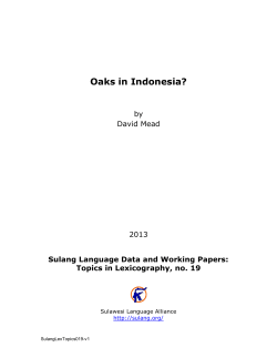 Oaks in Indonesia?