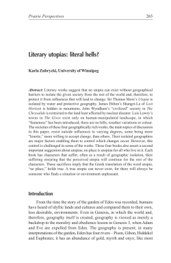 Literary utopias: literal hells?