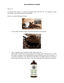 BULLETPROOF COFFEE What is it?