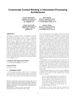 Crossmodal Content Binding in Information