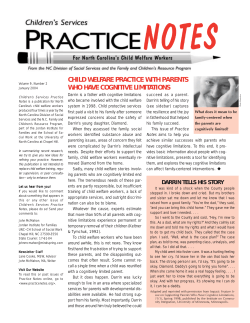 child welfare practice with parents who have cognitive limitations