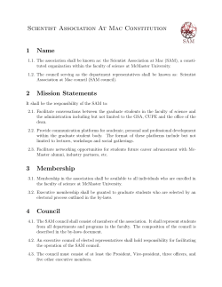 Scientist Association At Mac Constitution 1 Name 2 Mission