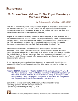 Ur Excavations, Volume 2: The Royal Cemetery