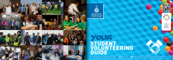 Guide to Volunteering with SVB