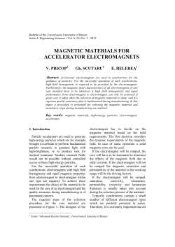MAGNETIC MATERIALS FOR ACCELERATOR ELECTROMAGNETS