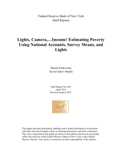 Lights, Camera,&hellip;Income! - Federal Reserve Bank of New York