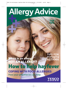 0833 TH Allergies leaflet:0640 TH Allergies 2P