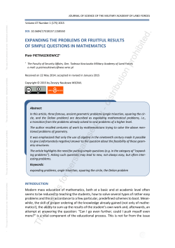 expanding the problems - Index Copernicus Journals Master List