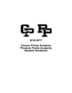 2016-2017 Student Handbook