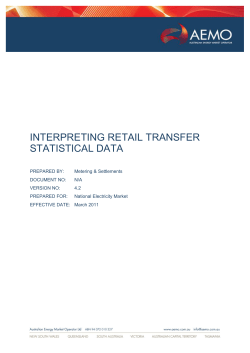 Interpreting Retail Transfer Statistical Data