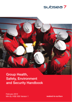 Group Health, Safety, Environment and Security Handbook