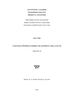 sveučili&scaron;te u zagrebu filozofski fakultet odsjek za anglistiku