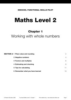 Maths level 2 - Edexcel