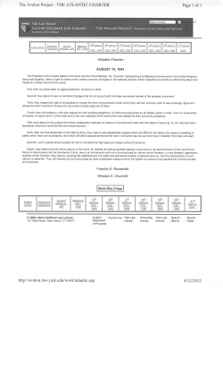 The Avalon Project: THE ATLANTIC CHARTER Page 1 of 1 http