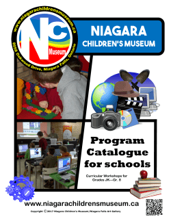 catalogue of workshops for schools